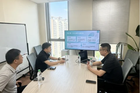 朝阳区工商联走访调研北京青初于蓝信息技术有限公司